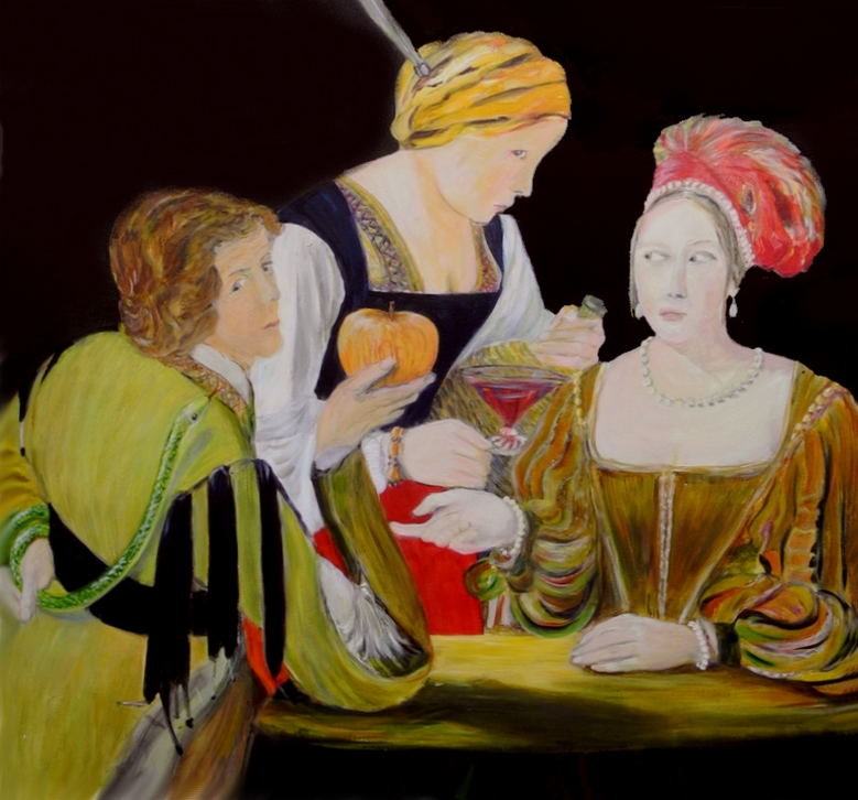 LInterprtation 2011 par Marie Roure-Aerts de " Le tricheur "  Georges La Tour 1635 