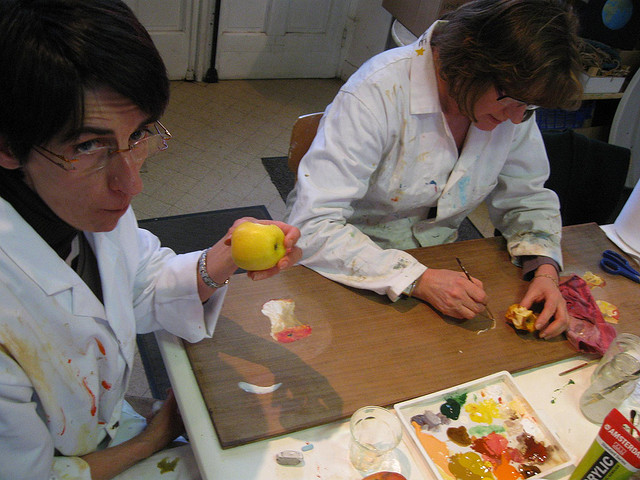 Viviane Beaun d'Aveny, peintre srieuse et crative  Atelier du Pommier