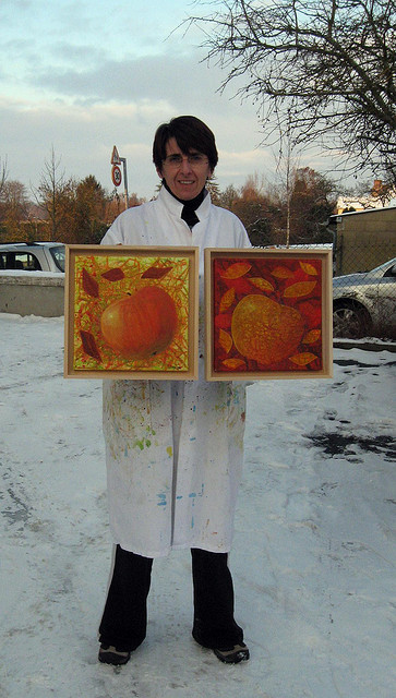 Viviane Beaun d'Aveny, peintre srieuse et crative  Atelier du Pommier