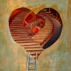 stairways : peinture originale de Pierre Marcel