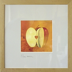 ces reproductions sont encadres sous verre en bois naturel vernis