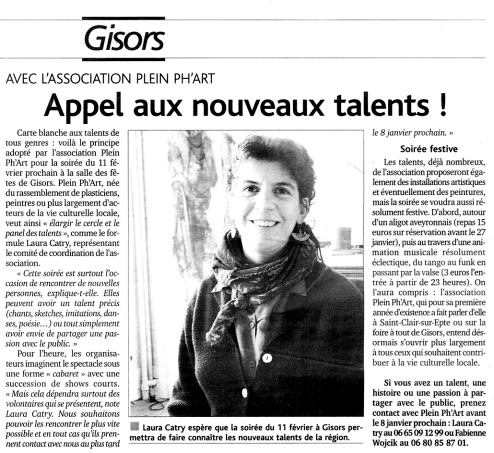 coupure de presse, L'Impartial 22 dcembre 2005